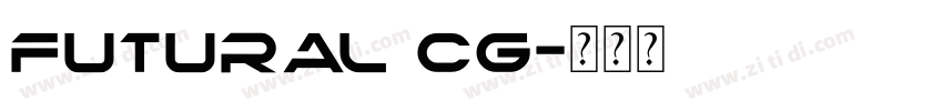 futural CG字体转换
